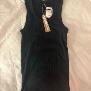NWT SKIMS Cotton Rib High Scoop Tank